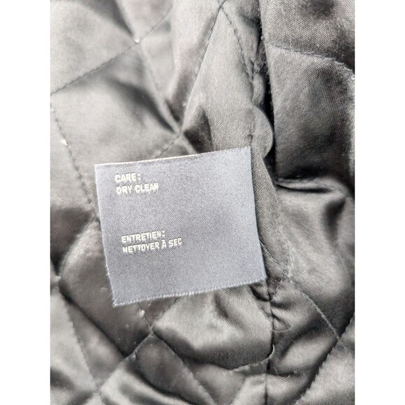 Perry Ellis Portfolio Men's Wool Blend Full Zip Mock Neck Black Winter Coat XL - Picture 5 of 8